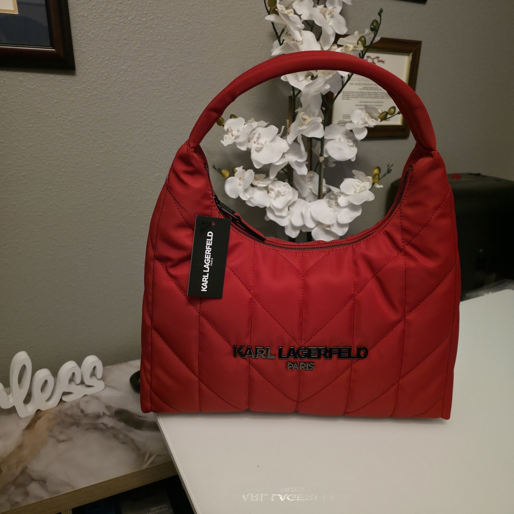 Karl Lagerfeld Red Quilted Women's Bag